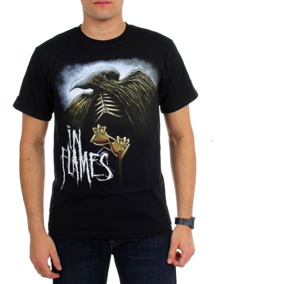 In Flames North American Tour 2013 heavy metal Official T-Shirt XL NWT - Picture 2 of 5